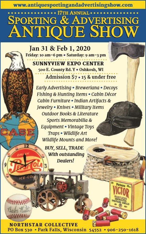 Antique Sporting Advertising Show Oshkosh Discover Wisconsin Antique Sporting Advertising Show