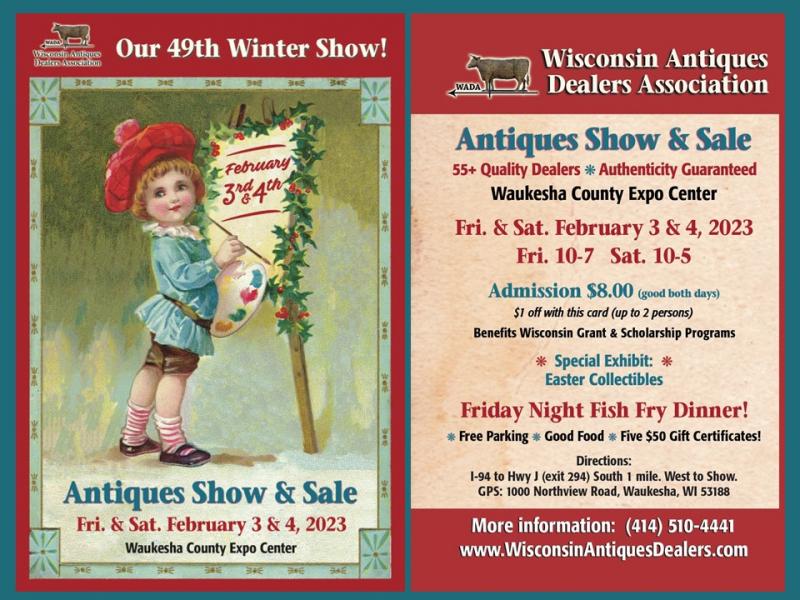 Wisconsin Antiques Dealers Association Flyer 2023