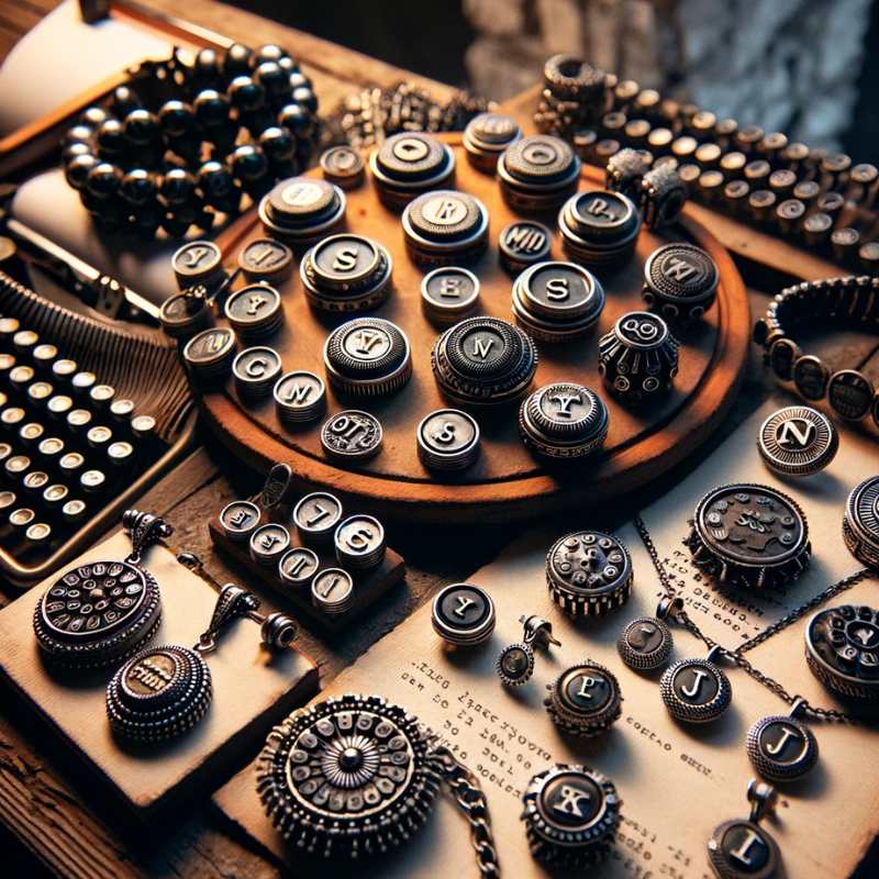 Repurposed Typewriter Key Jewelry