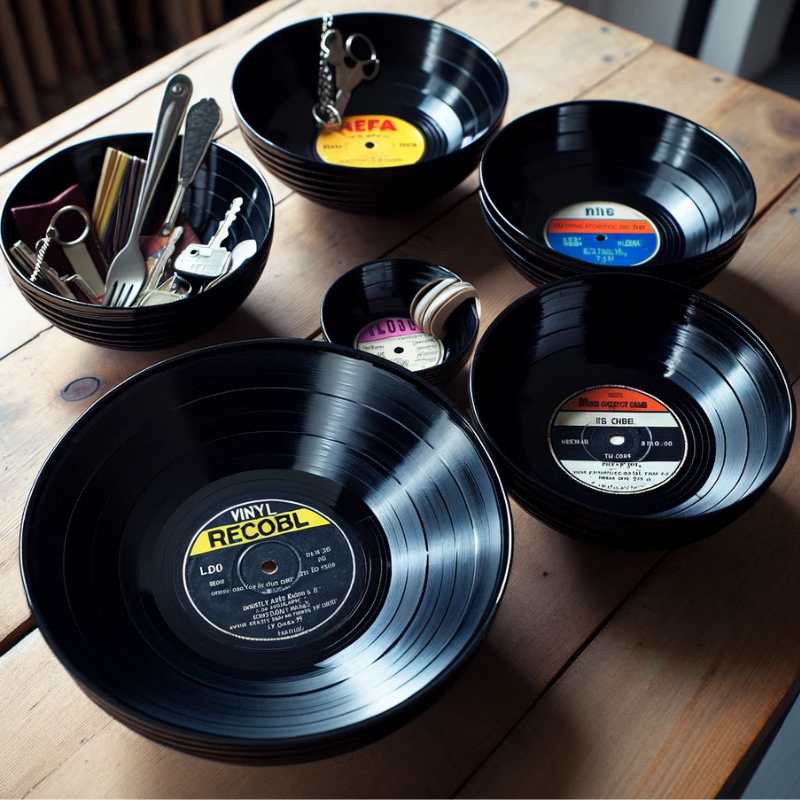 Repurposed Record Bowls